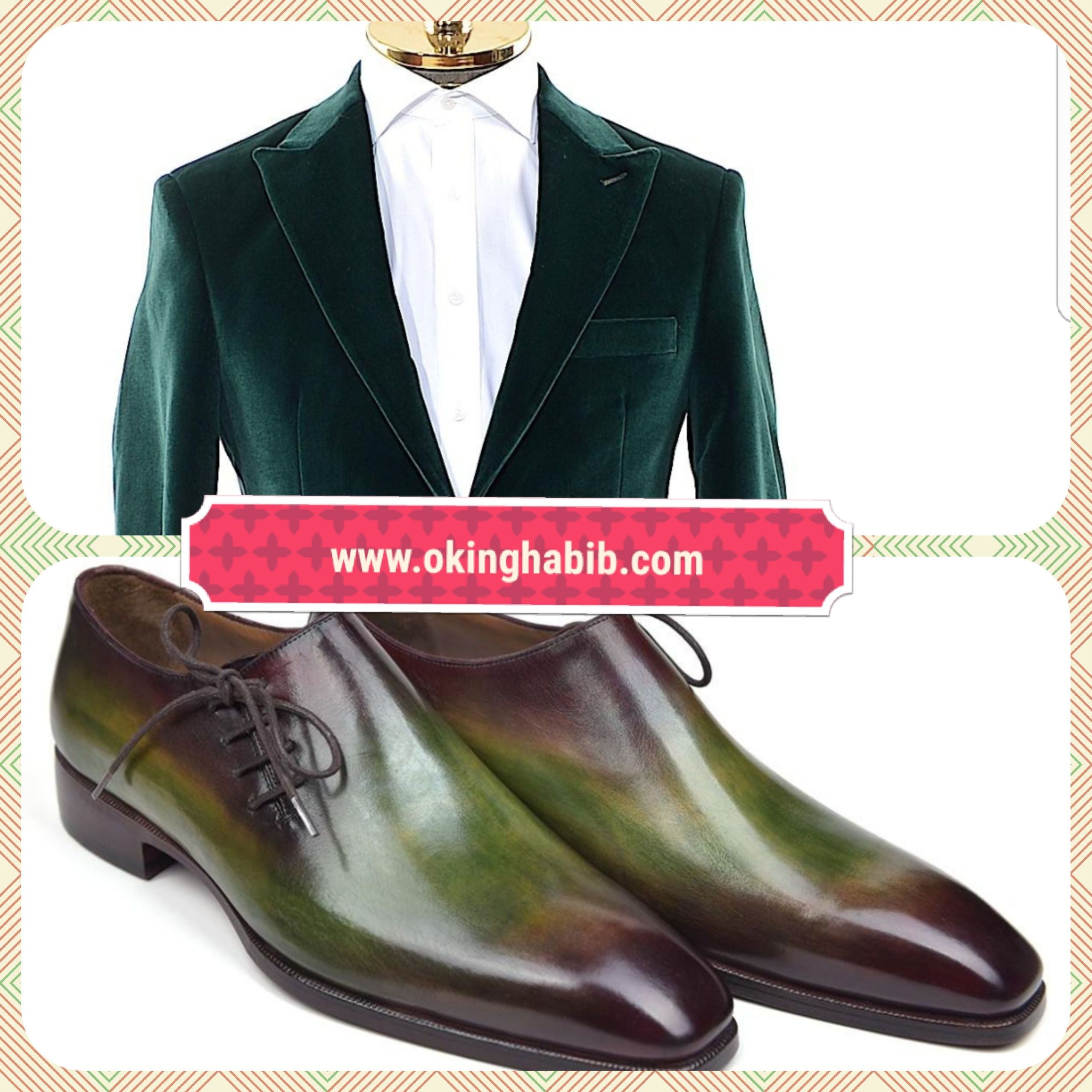 Paul Parkman Hand Made Mens Leather Shoes. Green Shoes,Leather Custom Made Oking Habib (Best Dressed Man) Paul Parkman Hand Made Mens Leather Shoes. Green Shoes,Leather Custom Made Oking Habib (Best Dressed Man)