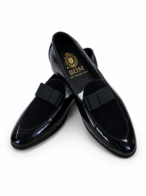 BDM Patent Leather Bow Loafer