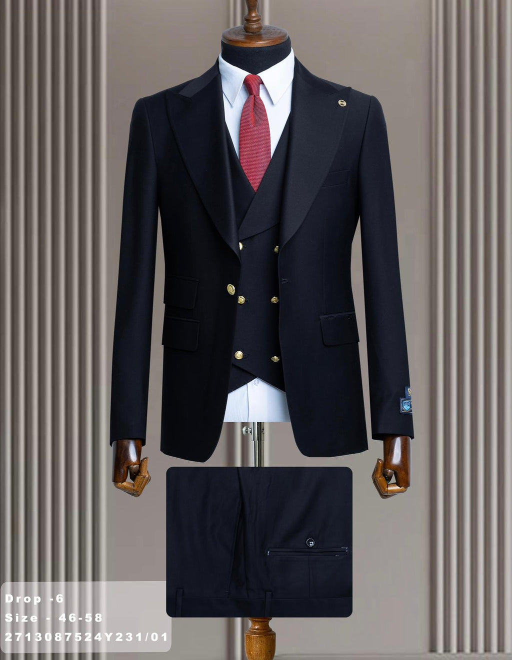 Slim Fit Check Suit