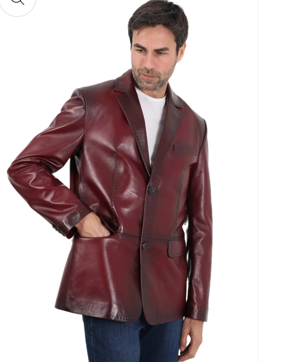 Leather Blazer Jacket