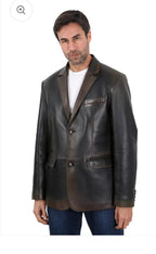 Leather Blazer Jacket