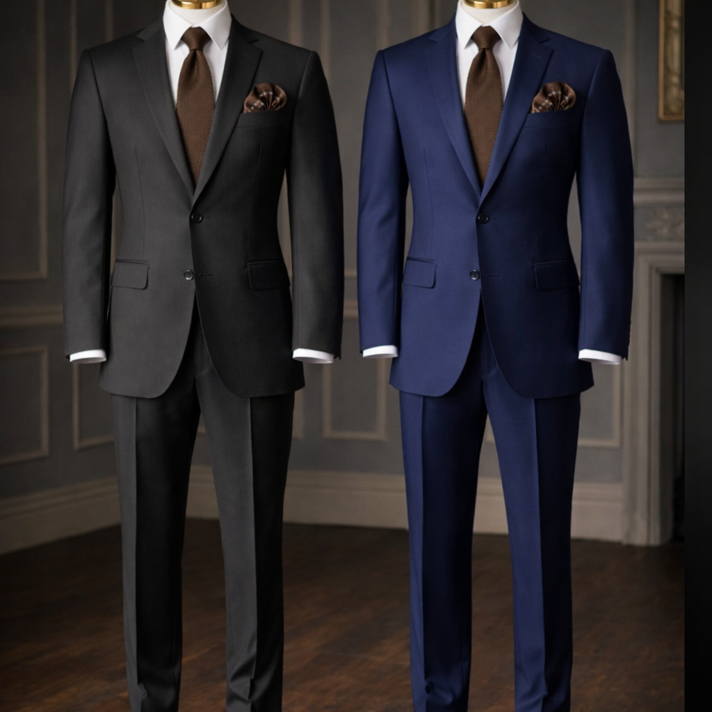 Slim Fit Check Suit