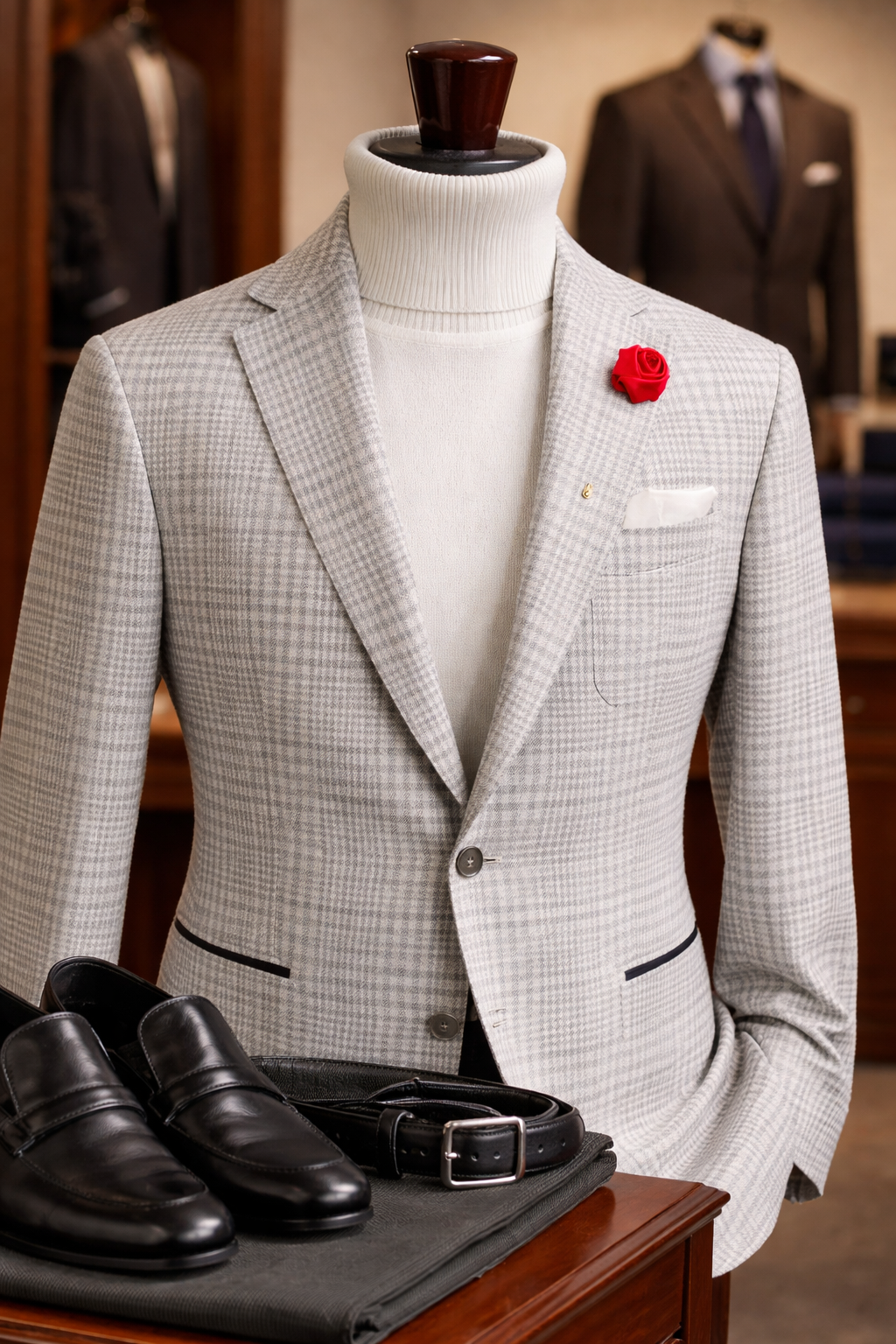 Plaid Sport Jacket Blazer