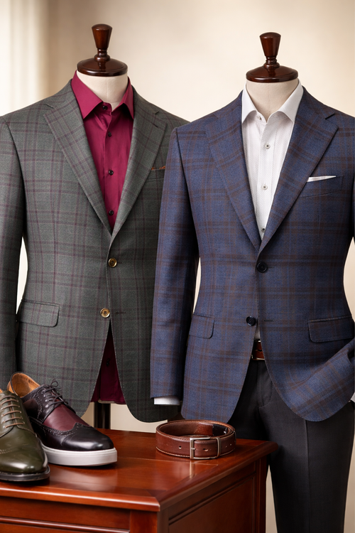 Plaid Sport Jacket Blazer