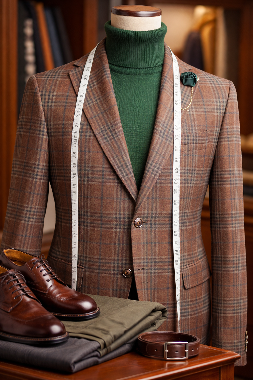 Plaid Sport Jacket Blazer