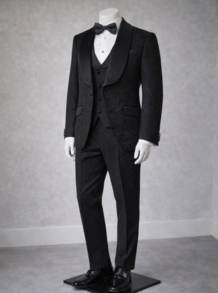 Shawl Lapel 3-Piece Tuxedo