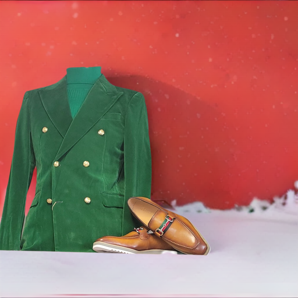 Double Breasted Velvet Jacket