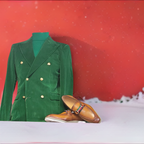 Double Breasted Velvet Jacket