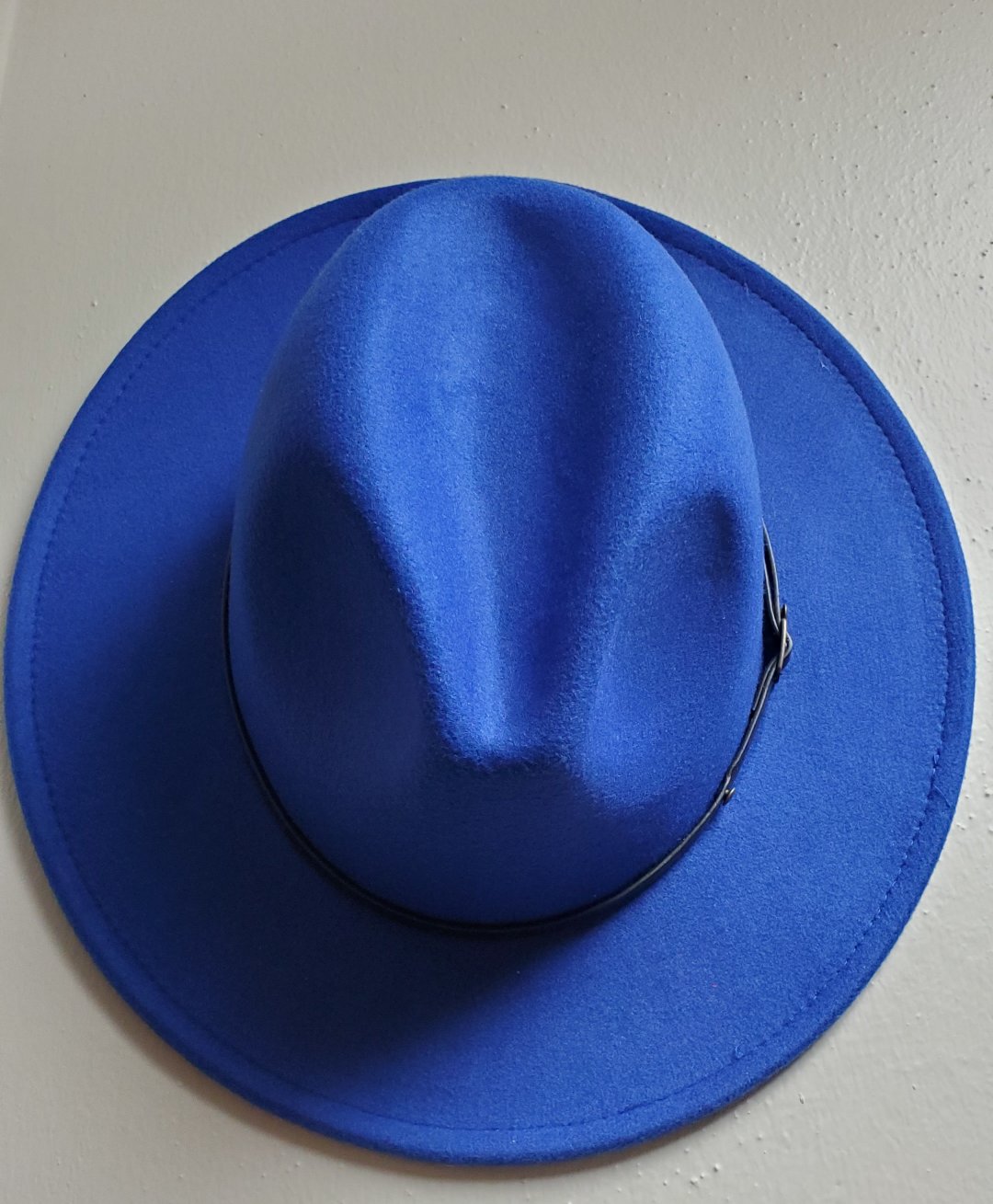 Royal Blue Fedora Hat with Red Bottom ~ Fedora Hats – CutieBoots Boutique