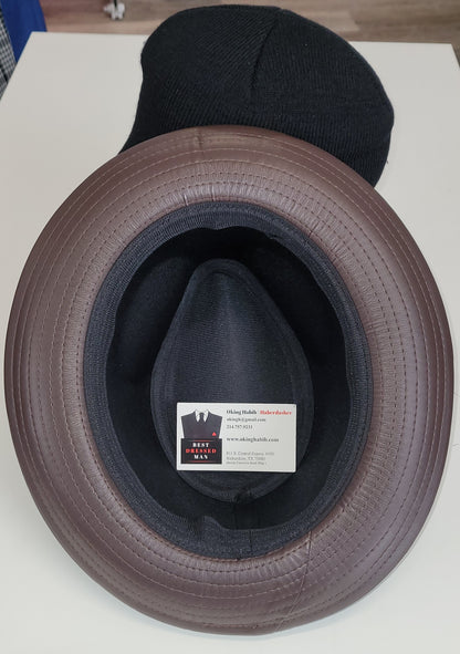 Winter Leather Hats