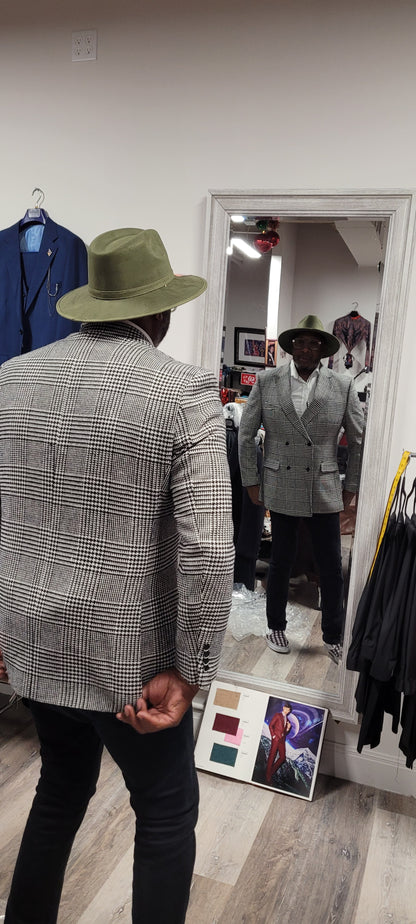Double Breasted Wool Blazer