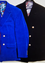 Double Breasted Velvet Jacket