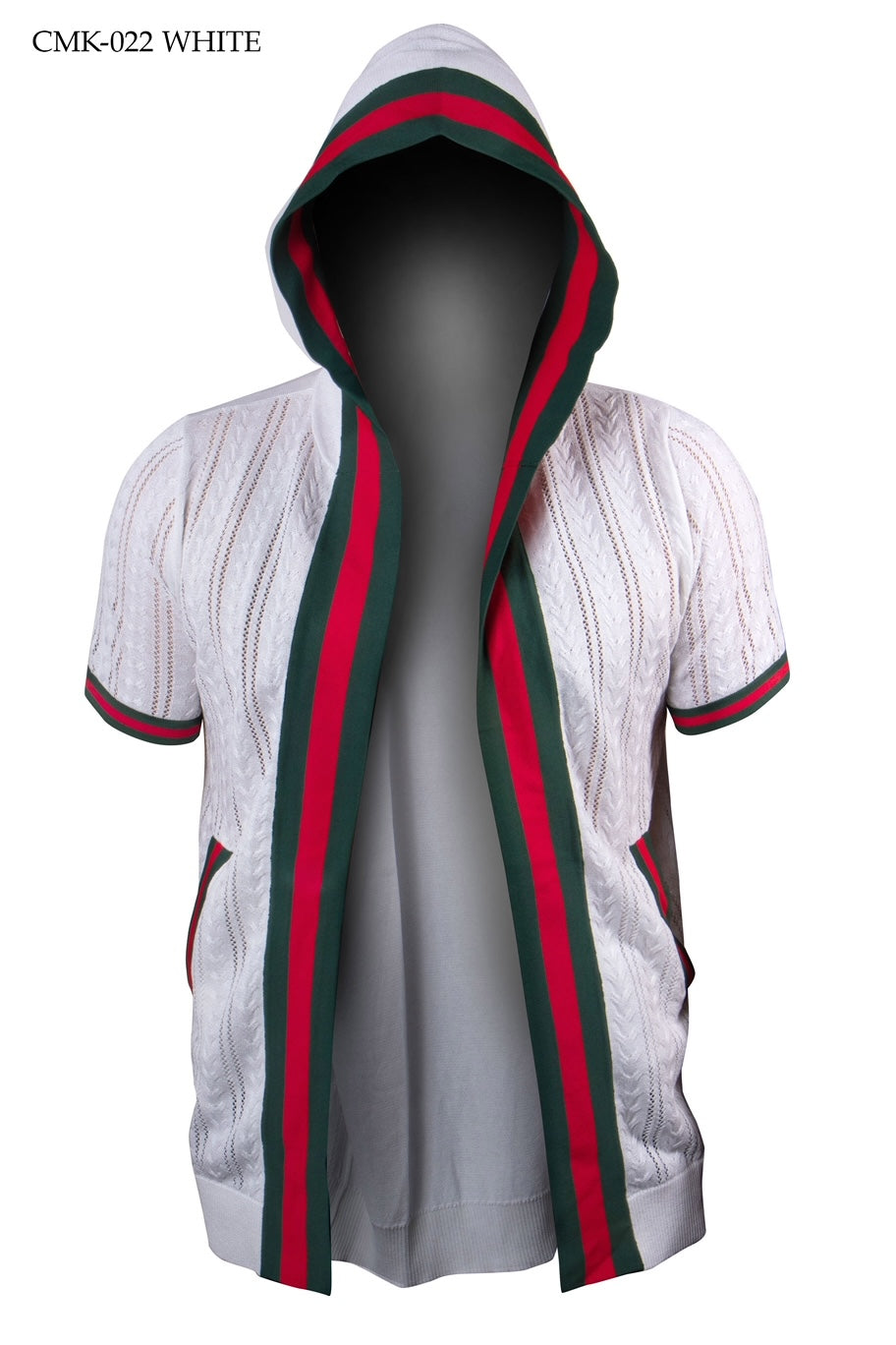 Short Sleeve Hooded Knit