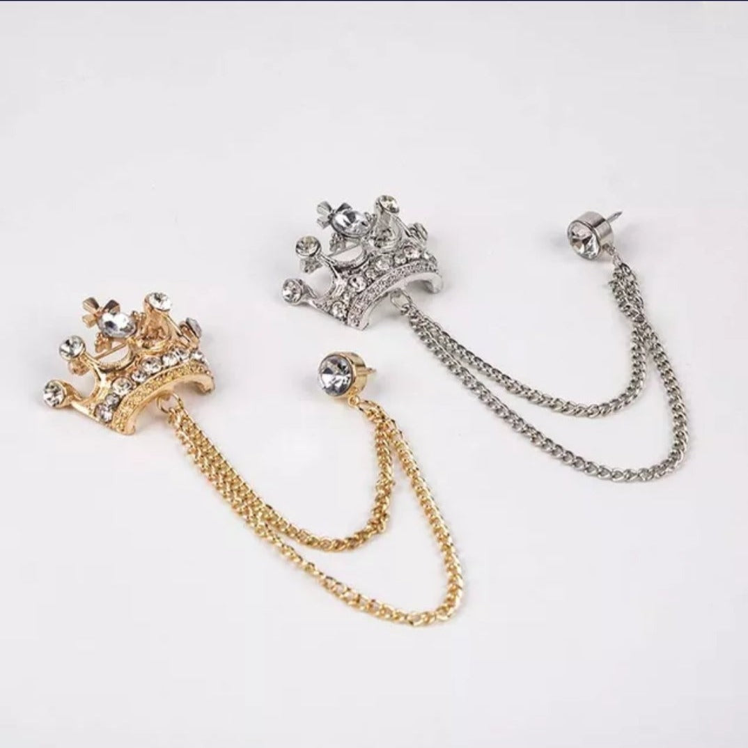 Lapel Crown Brooch