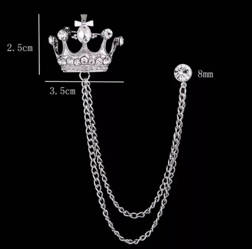 Lapel Crown Brouch