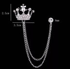 Lapel Crown Brooch